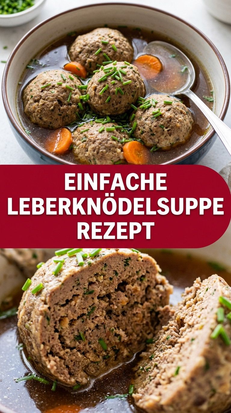 Leberknödelsuppe Rezept – Leberknödelsuppe mit kräftiger Rinderbrühe