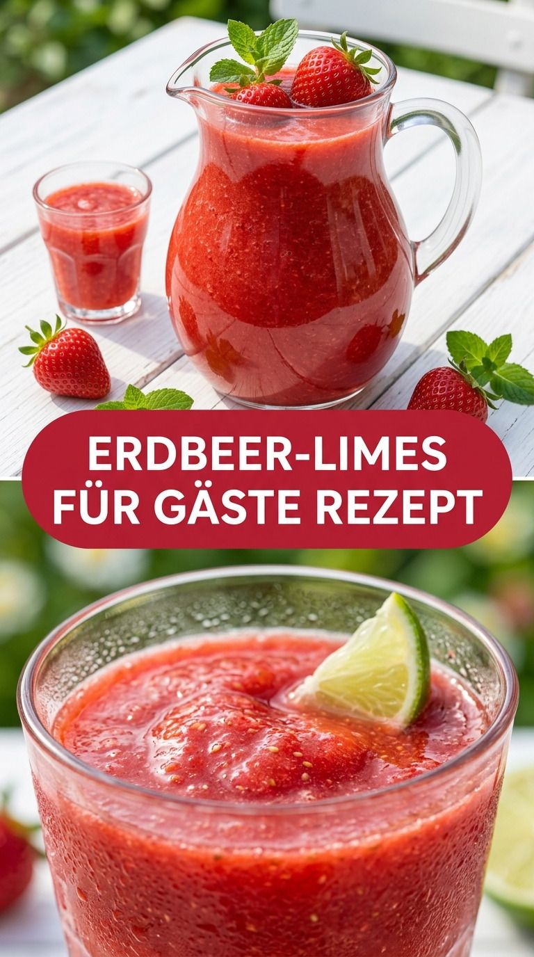 Erdbeer-Limes ohne komplizierte Zutaten