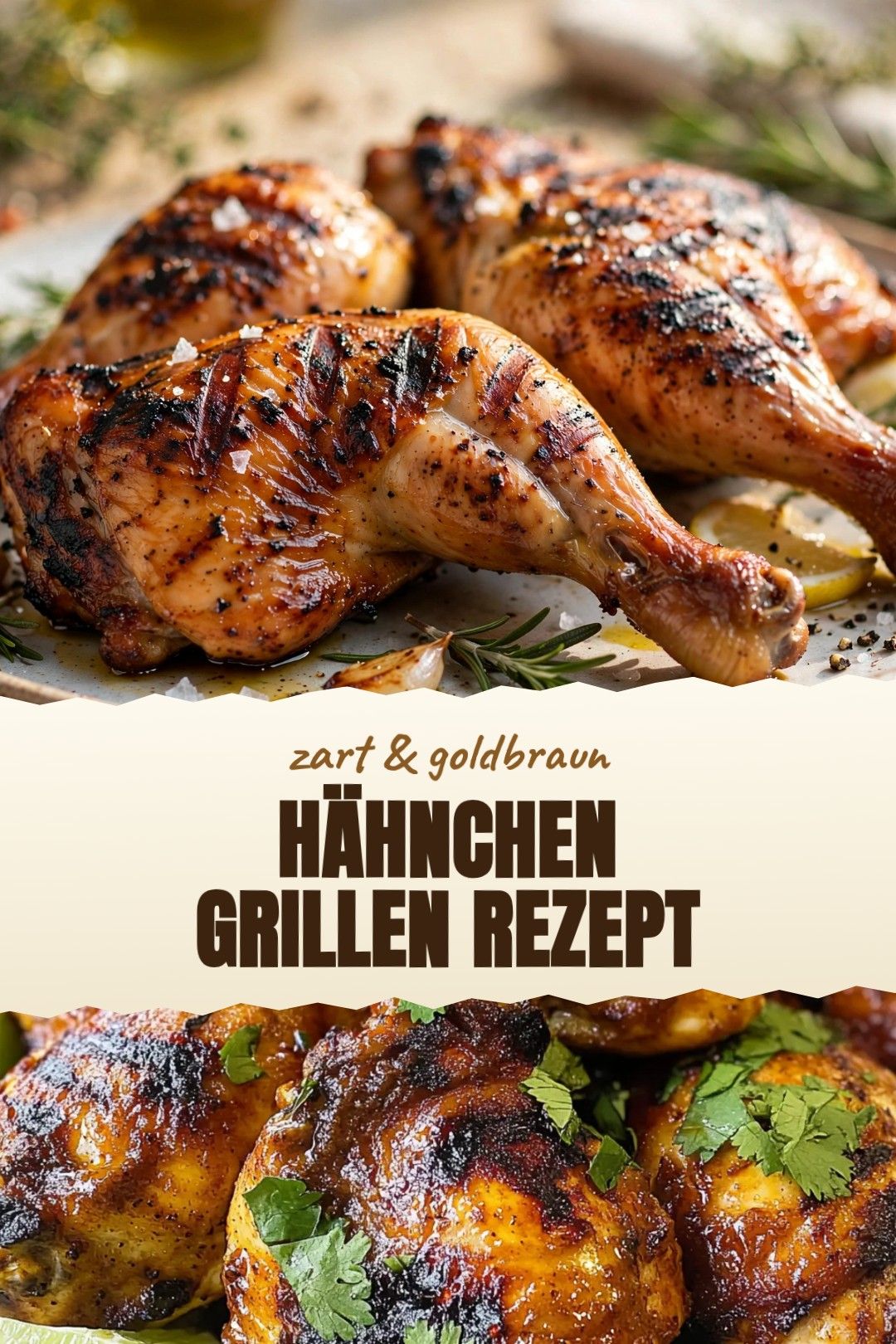 Hähnchen grillen Rezept – saftiges Zitronen-Kräuter-Hähnchen vom Grill