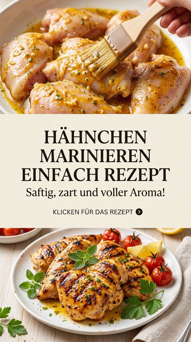 Hähnchen marinieren mit Zitrone, Knoblauch und Kräutern