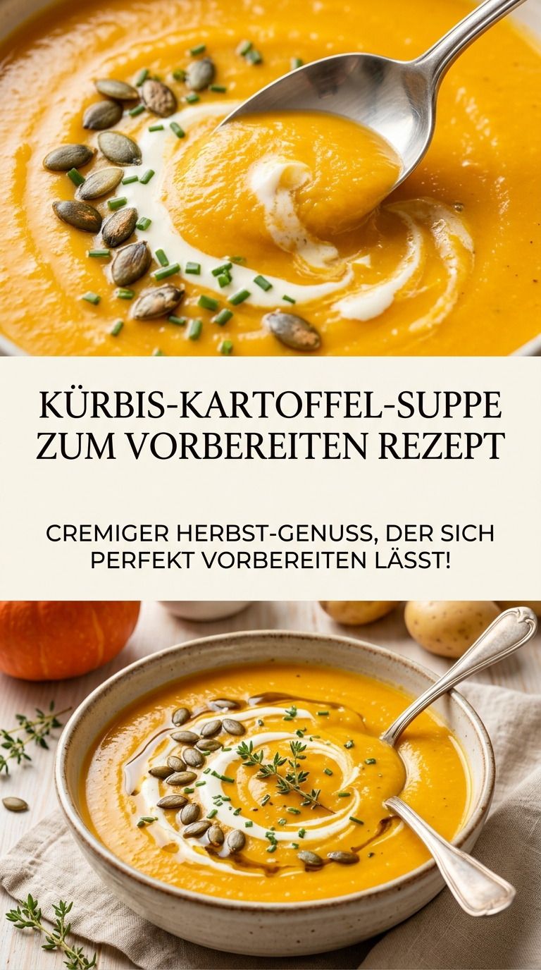 Kürbis-Kartoffel-Suppe mit Thymian und Muskat