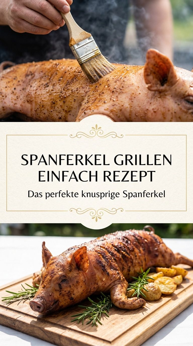 Spanferkel grillen Rezept – Spanferkel vom Drehspieß mit knuspriger Schwarte