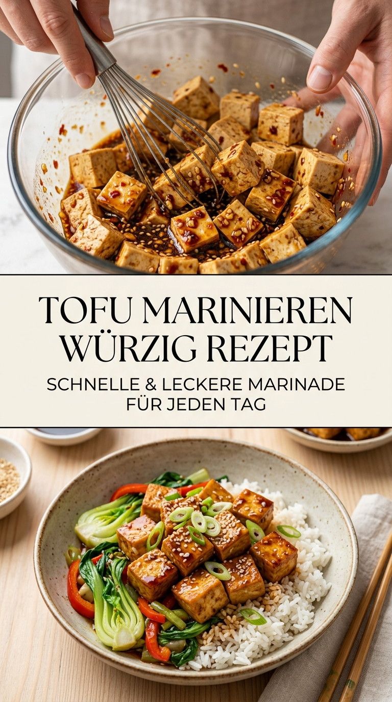 Tofu marinieren mit Soja, Limette und Ingwer