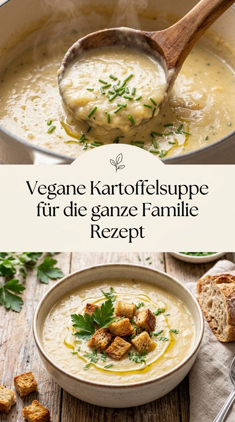 Vegane Kartoffelsuppe Rezept – cremige vegane Kartoffelsuppe mit Lauch und Möhren