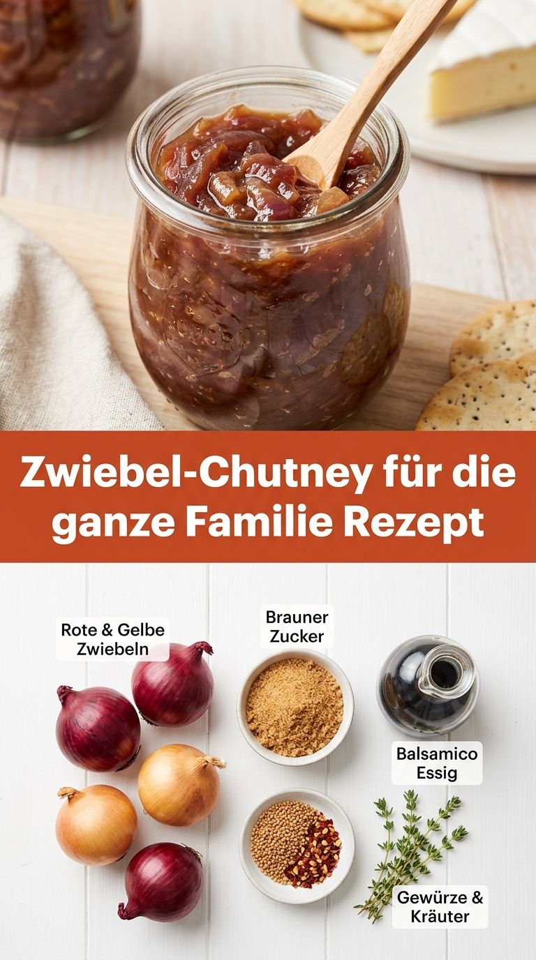 Zwiebel-Chutney Rezept – süß-säuerliches Zwiebel-Chutney mit Balsamico