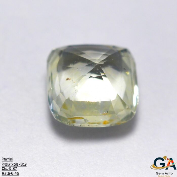 Bi Color Sapphire (Pitambri) 5.87 Carat (6.45 Ratti) - Image 4