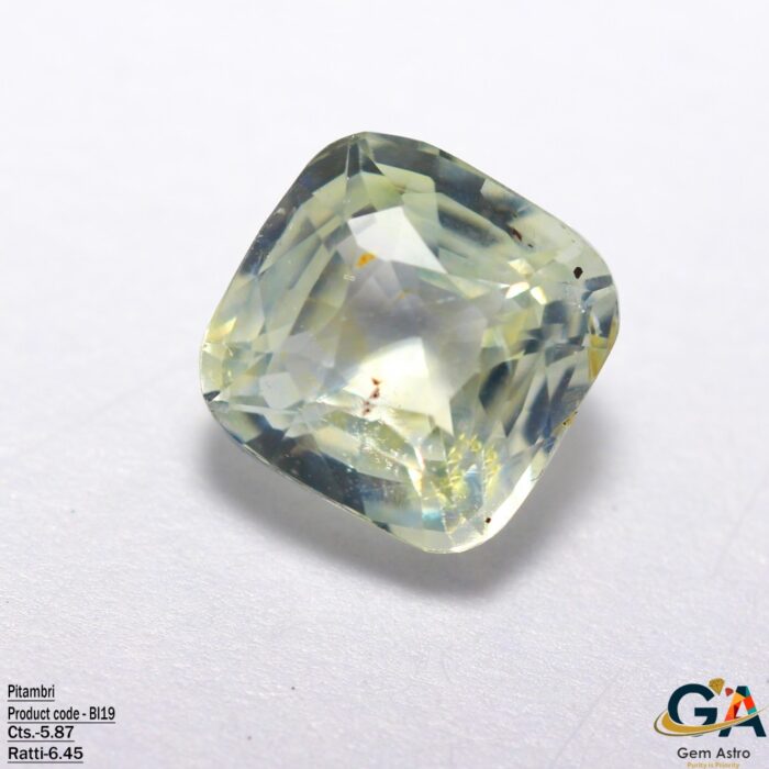 Bi Color Sapphire (Pitambri) 5.87 Carat (6.45 Ratti) - Image 2