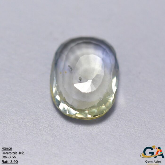 Bi Color Sapphire (Pitambri) 3.55 Carat (3.90 Ratti) - Image 4