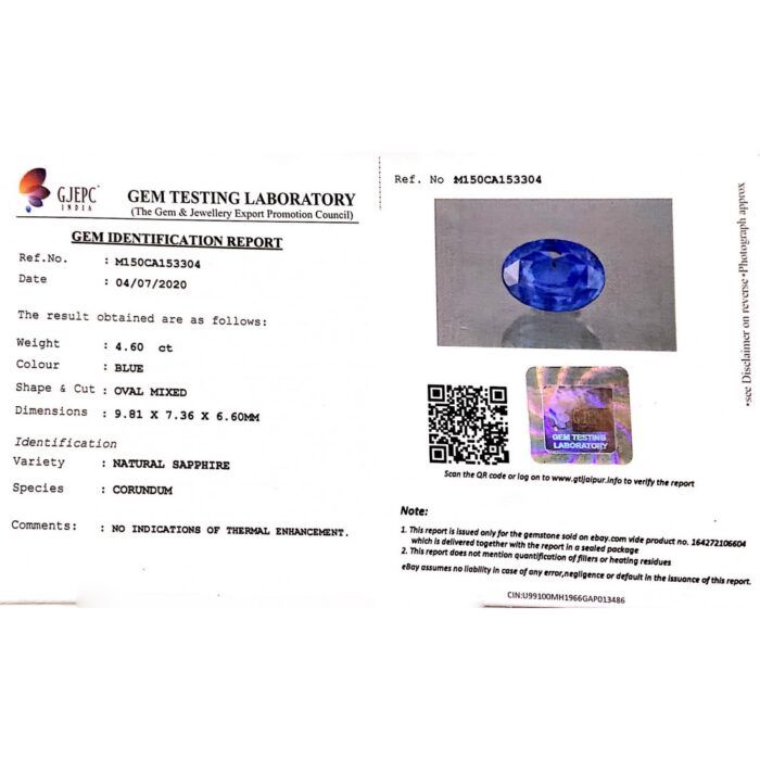 BS102-1100x1100w.jpg Blue Sapphire 4.55 Carat (5.05 Ratti) - Image 2