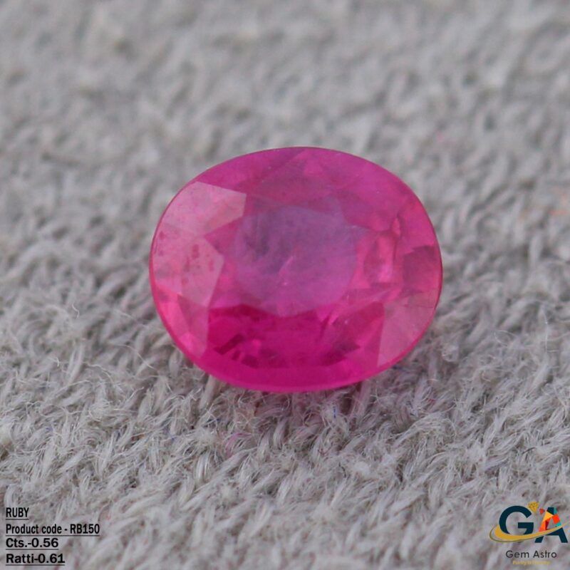 Buy Ruby 0.56 Carat (0.61 Ratti) Online - GemAstro
