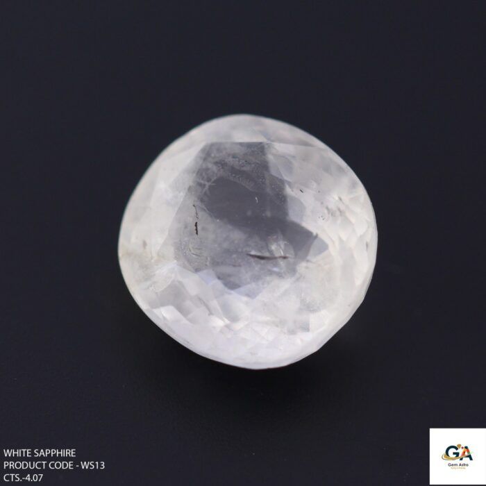 Natural Ceylon White Sapphire (Safed Pukhraj) 4.07 Carat (4.47 Ratti) - Image 2