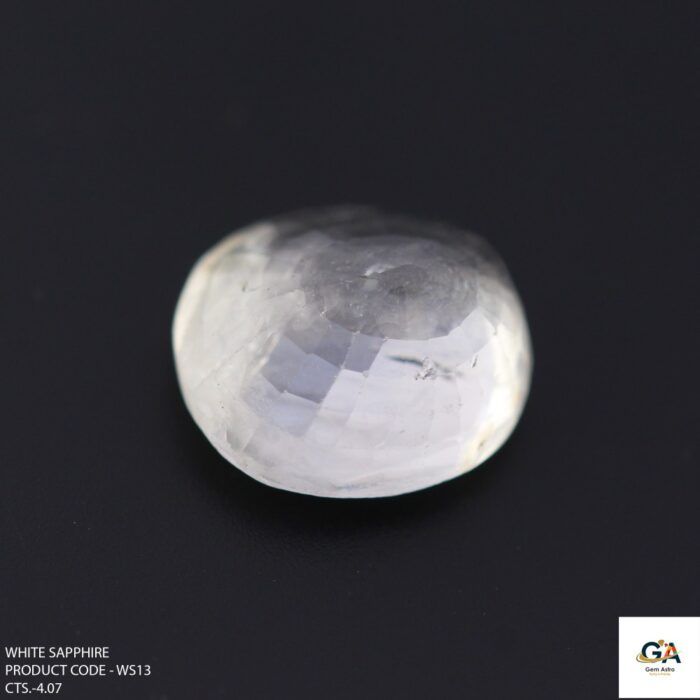 Natural Ceylon White Sapphire (Safed Pukhraj) 4.07 Carat (4.47 Ratti) - Image 3