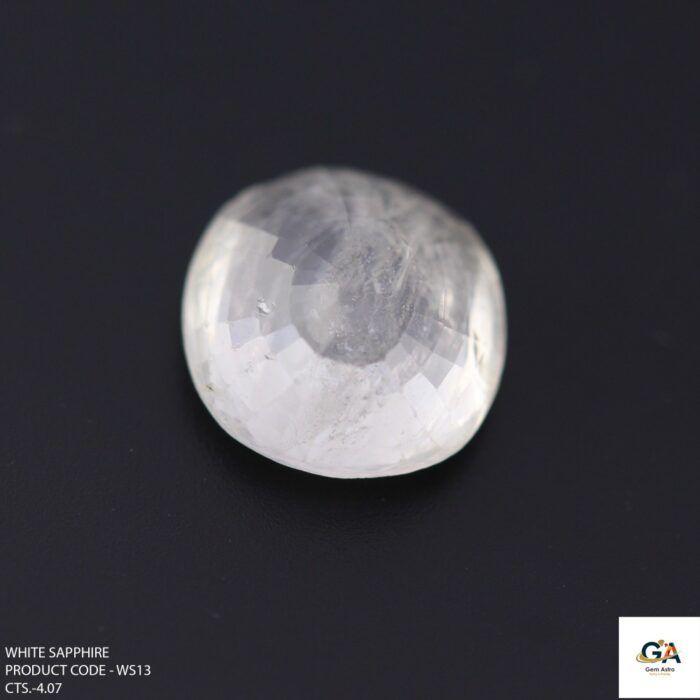 Natural Ceylon White Sapphire (Safed Pukhraj) 4.07 Carat (4.47 Ratti) - Image 4