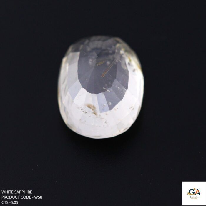 Natural Ceylon White Sapphire (Safed Pukhraj) 5.05 Carat (5.55 Ratti) - Image 4