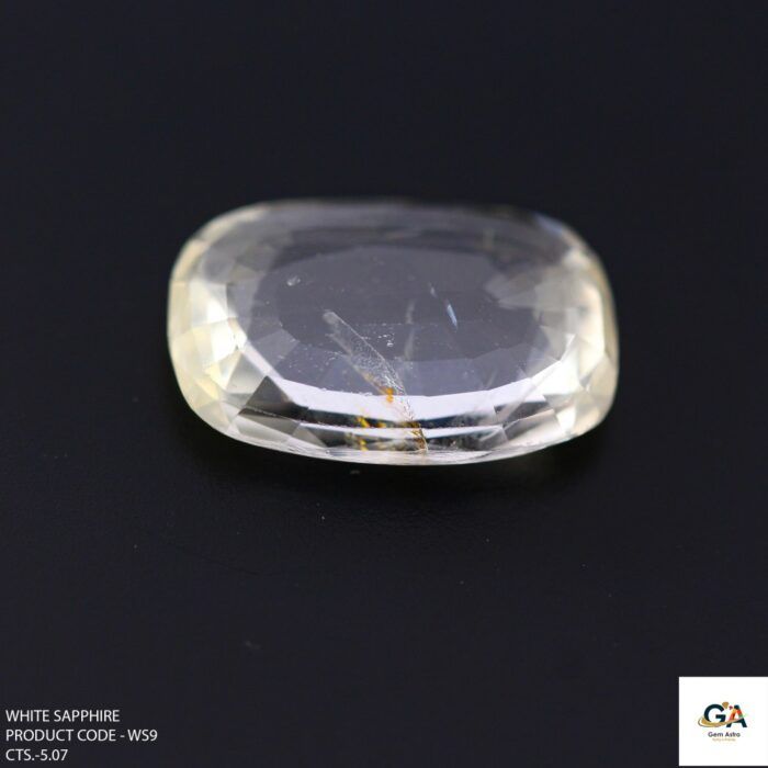 Natural Ceylon White Sapphire (Safed Pukhraj) 5.07 Carat (5.57 Ratti) - Image 3