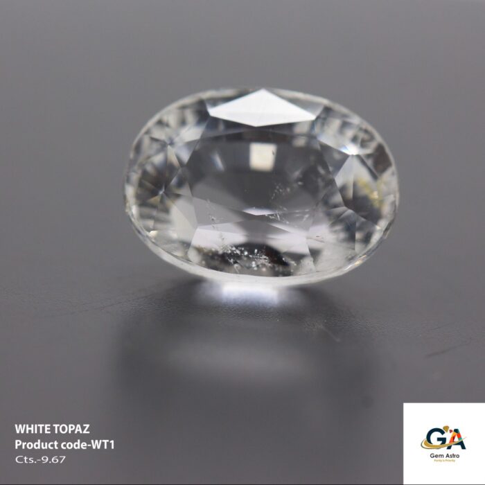 WT1.jpg Natural White Topaz 9.67 Carat (10.63 Ratti) - Image 1