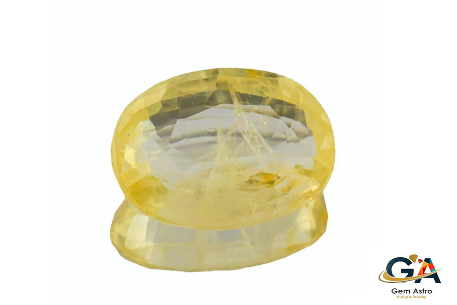 YEL-36-HMS.jpg Yellow Sapphire 7.39 Carat (8.21 Ratti) - Image 1