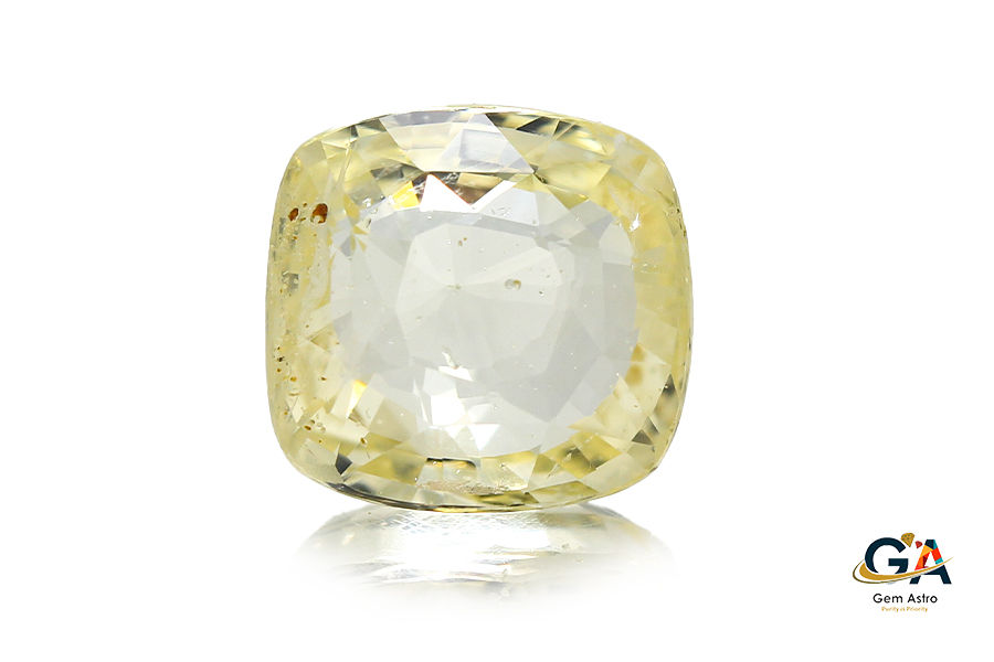 YS222-1.jpg Yellow Sapphire 5.59 Carat (6.14 Ratti) - Image 1