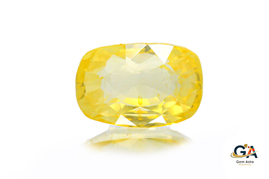 YS291-A-1.jpg Yellow Sapphire 7.47 Carat (8.21 Ratti) - Image 1