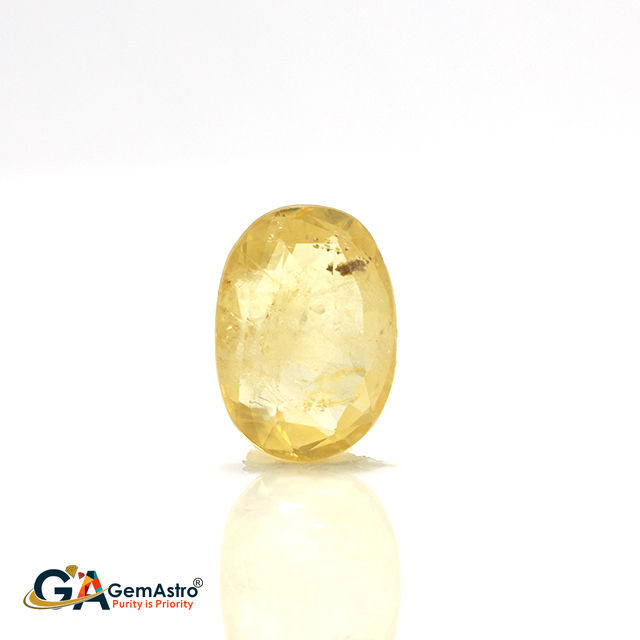 Yellow Sapphire gays 403 Yellow Sapphire 3.37 Carat (3.70 Ratti) - Image 1