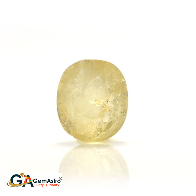 Yellow Sapphire gays 412-1 Yellow Sapphire 6.77 Carat (7.44 Ratti) - Image 1