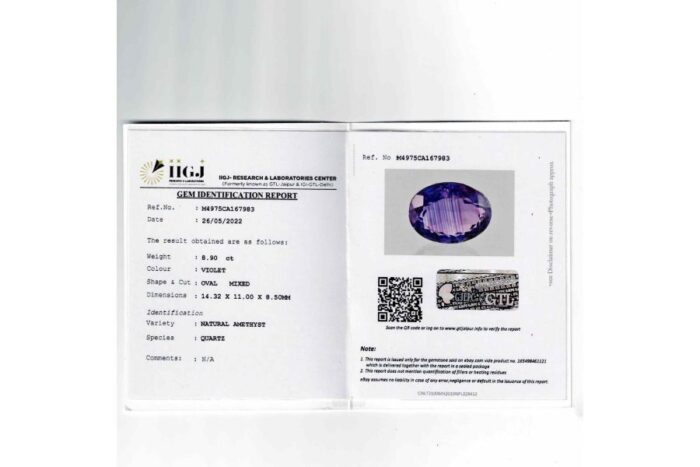 am13.jpg Amethyst 8.90 Carat (9.79 Ratti) - Image 2