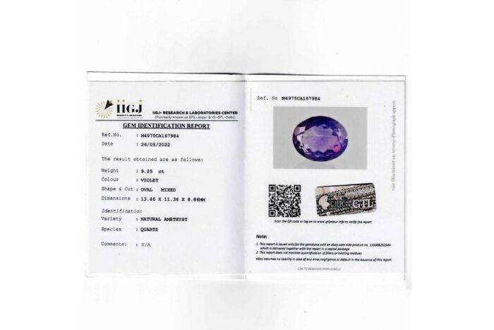 Amethyst 9.25 Carat (10.17 Ratti) - Image 2