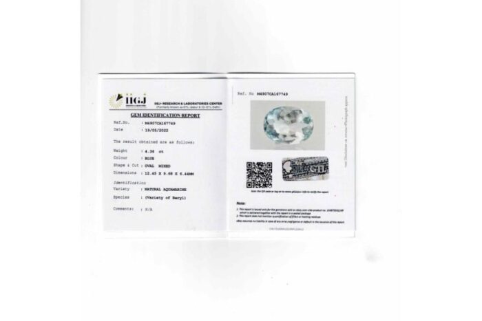 aq21.jpg Aquamarine 4.36 Carat (4.7 Ratti) - Image 2