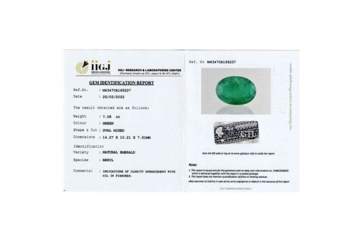 Emerald 7.08 Carat (7.78 Ratti) - Image 2
