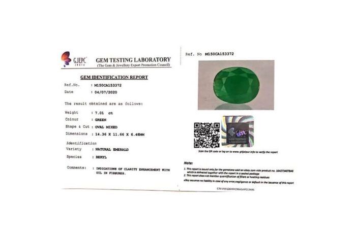 Emerald 7.01 Carat (7.79 Ratti) - Image 2