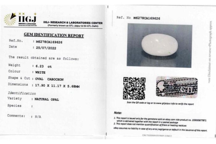 op102.jpg Opal 6.23 Carat (6.85 Ratti) - Image 2
