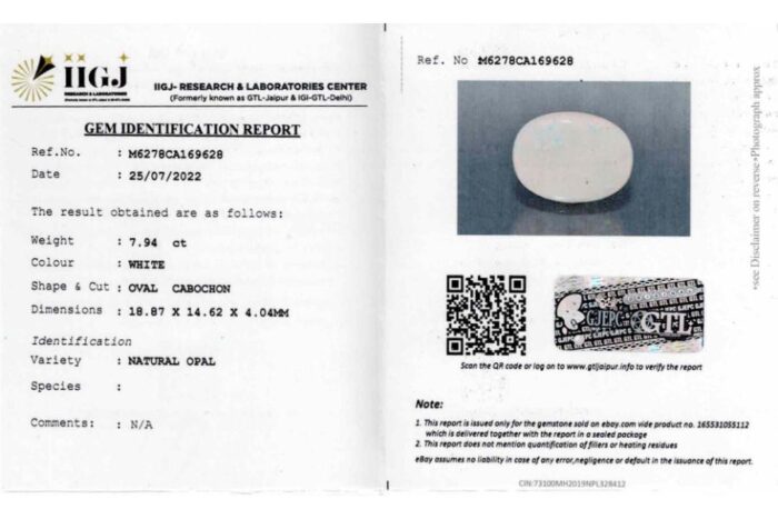 Opal 7.94 Carat (8.73 Ratti) - Image 2