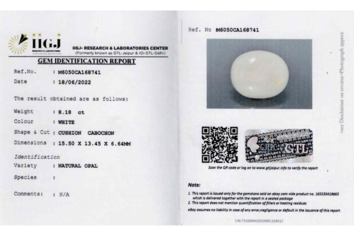 Opal 8.18 Carat (9.00 Ratti) - Image 2