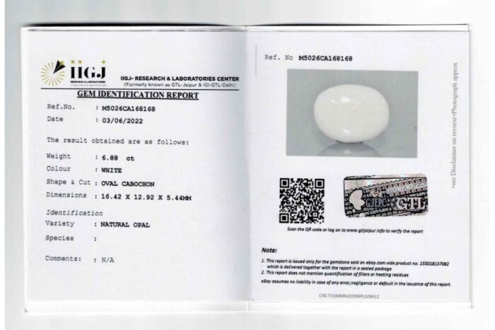 Opal 6.88 Carat (7.56 Ratti) - Image 2