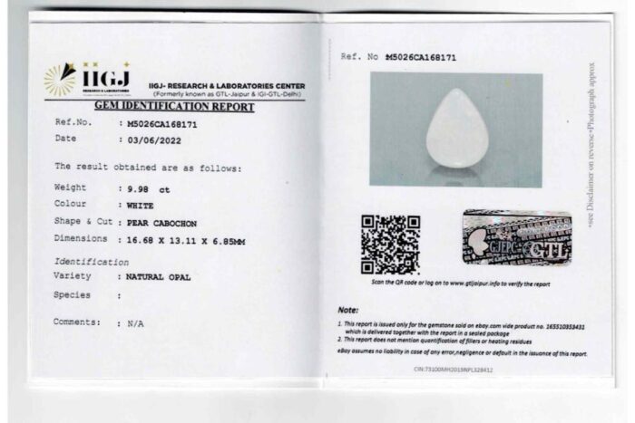 op83.jpg Opal 9.98 Carat (10.97 Ratti) - Image 2