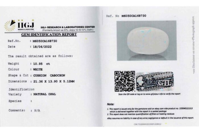 Opal 10.95 Carat (12.04 Ratti) - Image 2