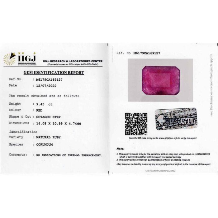 rb183.jpg Ruby 9.45 Carat (10.39 Ratti) - Image 2
