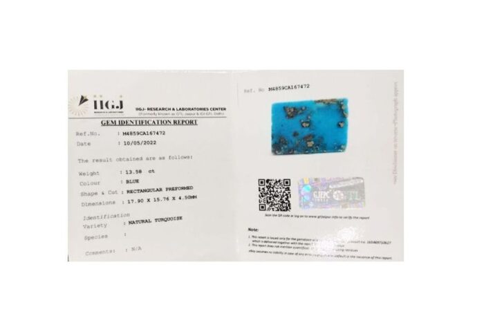 tr75-1.jpg Turquoise (Firoza)13.58 Carat (14.93 Ratti) - Image 2