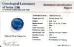 Blue Sapphire 5.29 Carat (5.82 Ratti) - Image 2