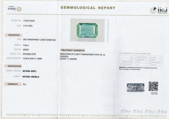 Emerald 7.94 Carat (8.73 Ratti) Panna - Image 2