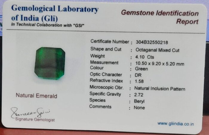 GLI CERTI EMERALD 4.10