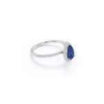 Vintage Blue Sapphire Engagement Ring - Image 2