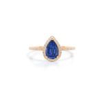 Vintage Blue Sapphire Engagement Ring - Image 5