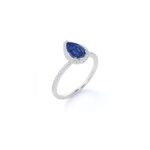 Vintage Blue Sapphire Engagement Ring - Image 6