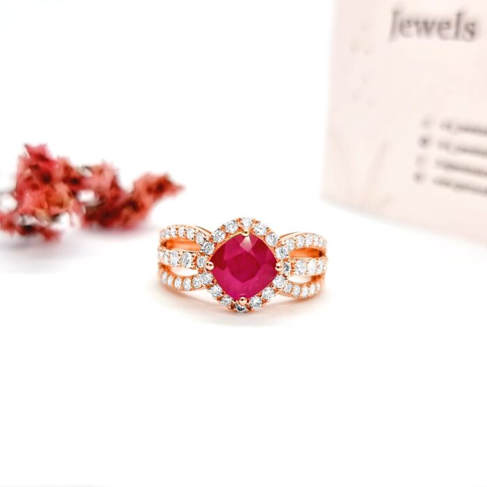 Ruby Engagement Ring - Image 7