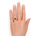 Tourmaline Diamond Ring in 14K Solid Gold - Image 8