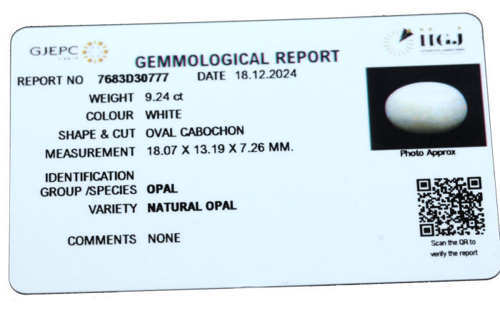 Australian Opal 9.24 Carat (10.16 Ratti) - Image 2