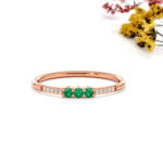 Natural Emerald Ring With Diamond - Image 5