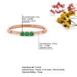 Natural Emerald Ring With Diamond - Image 3