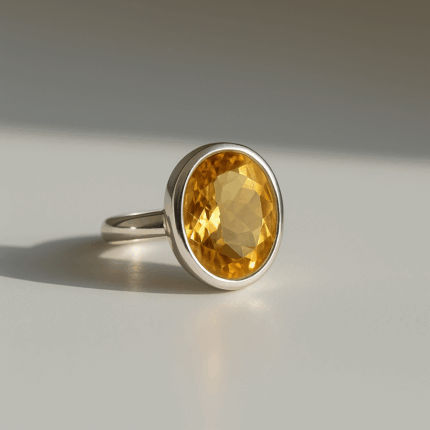 Citrine Sterling Silver Ring